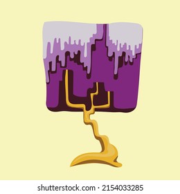 Tree cartoon vector illustration for game, background, education and all.