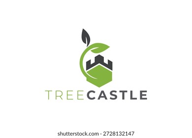 Tree and Castle Logo Design for Real Estate, Heritage, and Nature-Inspired Brand Identity