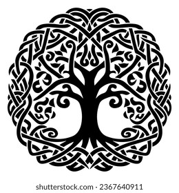 Tree in celtic knot style