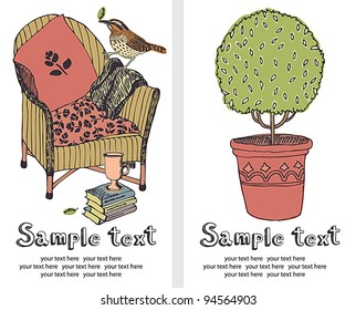 Tree and chair card