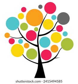 Tree Chart Colorful. Tree Flow Chart Colorful. Tree Flow Chart.