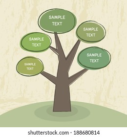 Tree Chart design template , Tree Diagram