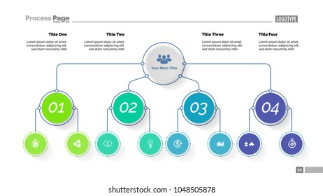 Tree Chart Four Options Organizational Chart Stock Vector (Royalty Free ...