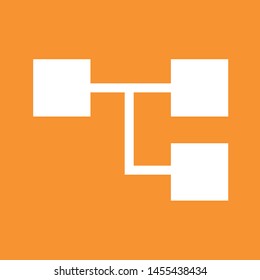 Tree chart icon, stock vector illustration, EPS10.