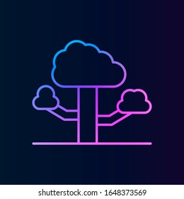 Tree, cherry nolan icon. Simple thin line, outline vector of treeicons for ui and ux, website or mobile application
