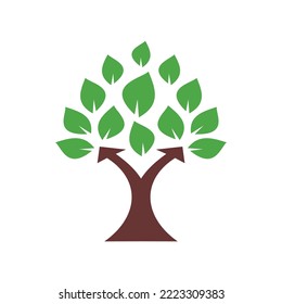 plantilla de logotipo de árbol de elección
