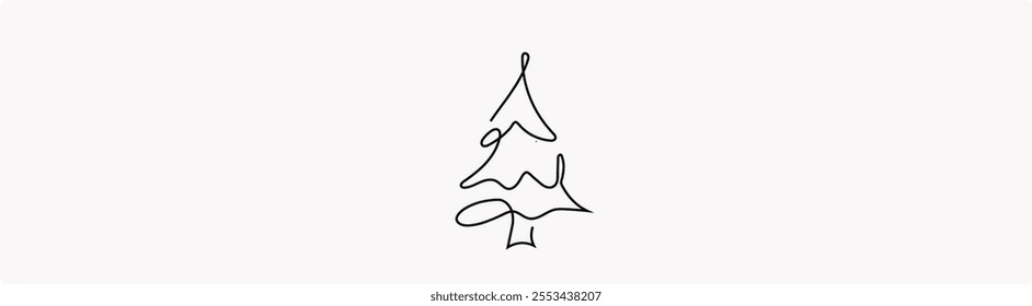 tree chrismas element illustration. Merry Chrismas tree icon set on gray background, set of silhouettes of trees chersmas, vector illustration EPS 10 9