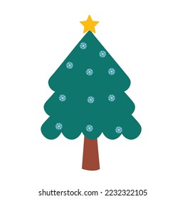 Tree Christmas 2022 Vector Icon Illustration