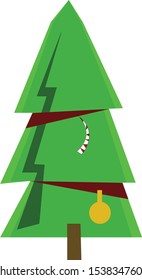 tree of the christmas day vector.