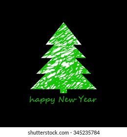 tree christmas decoration celebration vector design winter symbol holiday