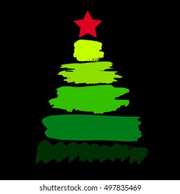 tree christmas decoration celebration vector design winter symbol holiday