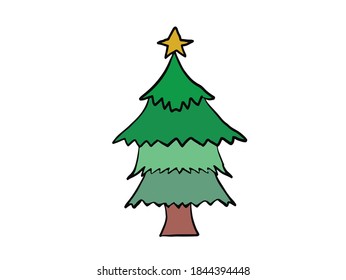 Tree Christmas. Christmas Tree Icon Set Collection