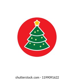 tree christmas icon vector