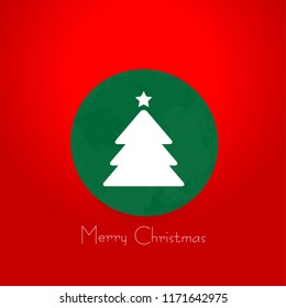 Tree for Christmas Layout/Design Cover. Modern and Abstract Background. Stock Vector Illustration. Minimalist Creative Design Concept.
