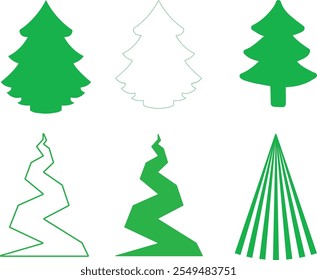 El árbol de las Navidades Memorias Vector