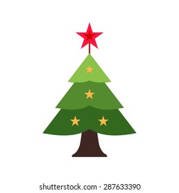 Tree, christmas, new year icon vector image.Can also be used for christmas, celebrations, observances and holidays. Suitable for use on web apps, mobile apps and print media.