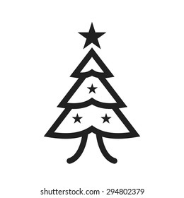 Tree, christmas, new year icon vector image.Can also be used for christmas, celebrations, observances and holidays. Suitable for use on web apps, mobile apps and print media.