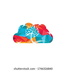 Tree Church Cloud Logo Design.	