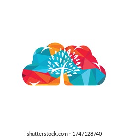 Tree Church Cloud Logo Design.	