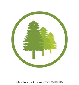 Tree Circle 1 logo icon template
