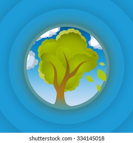 Tree in circle