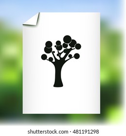 Tree with circle