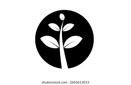 Tree in the Circle Logo for Nature Eco Friendly Branding and Sustainable Business
