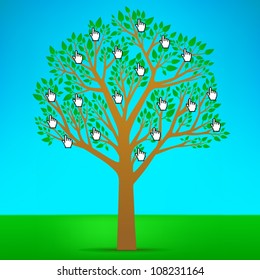 Tree with CLICK fruits