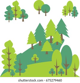 Tree Clip Art Stock Vector (Royalty Free) 675279460 | Shutterstock