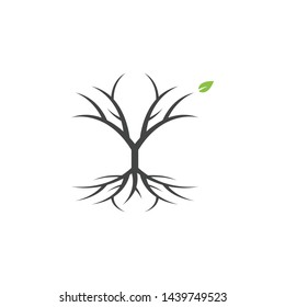 Tree clip art graphic design template vector isolated