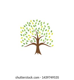 Tree clip art graphic design template vector isolated