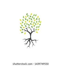 Tree clip art graphic design template vector isolated