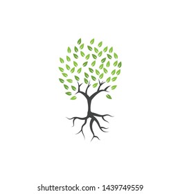 Tree Clip Art Graphic Design Template Stock Vector (Royalty Free ...