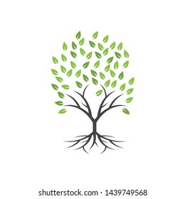 Tree clip art graphic design template vector isolated