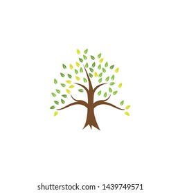 Tree clip art graphic design template vector isolated
