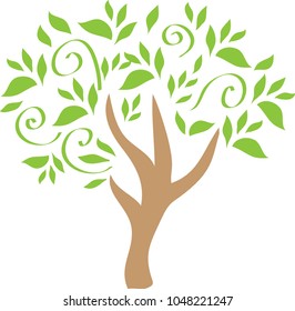 Tree Clip Art Logo Stock Vector (Royalty Free) 1048221247 | Shutterstock