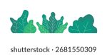 Tree Clipart Set Vector Illustration