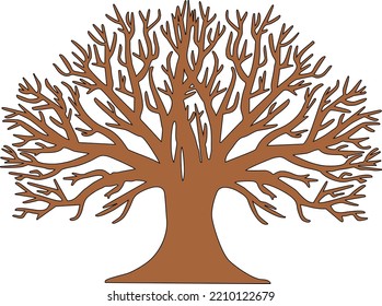 Clipart de árbol - Ilustración vectorial