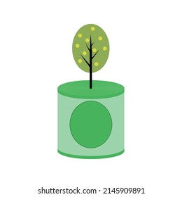 a tree with coins grows from a bundle of dollars