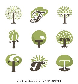 Tree. Collection of design elements