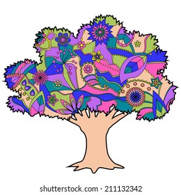 Tree colorful