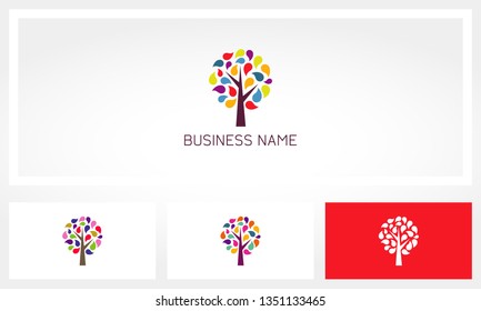 Tree Colorful Logo