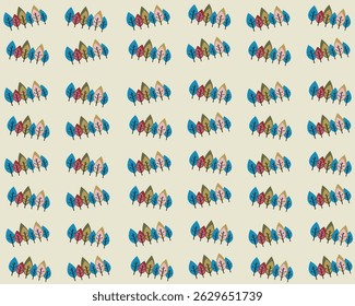 Patrón de Colores de árbol para Fondo de pantalla y textil