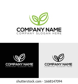plantilla de diseño del logotipo de la compañía de árbol