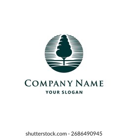 Tree company vector logo design