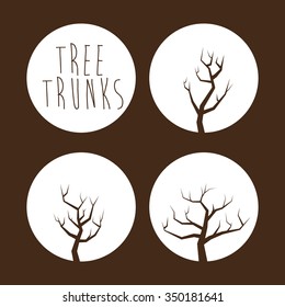 Tree concept with eco icons design, vector illustration 10 eps graphic.