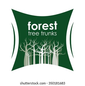 Tree concept with eco icons design, vector illustration 10 eps graphic.