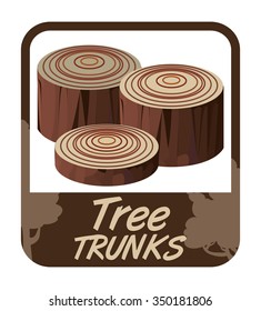 Tree concept with eco icons design, vector illustration 10 eps graphic.