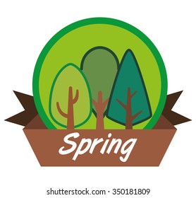 Tree concept with eco icons design, vector illustration 10 eps graphic.
