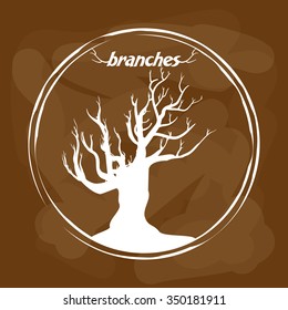 Tree concept with eco icons design, vector illustration 10 eps graphic.